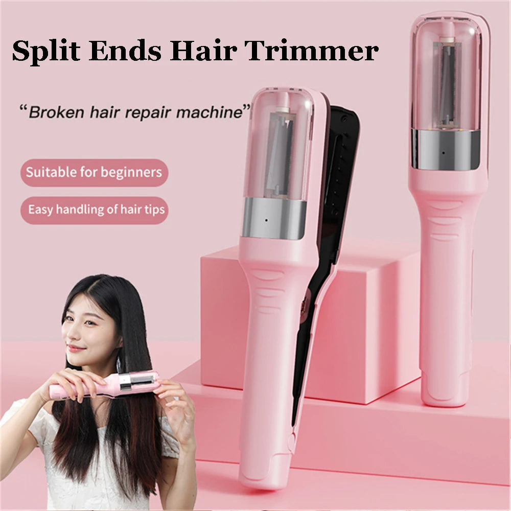 Hair Ends Trimmer Split Remover Dry Damaged Brittle Professional Automatic Trim Split Cordless Hair Cutting Machine