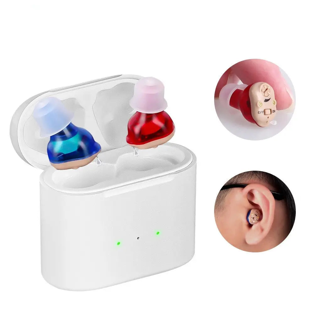 Wireless hearing aid / Magnetic Wireless Charging Chamber Acoustic Hearing Aid - LUXE IT