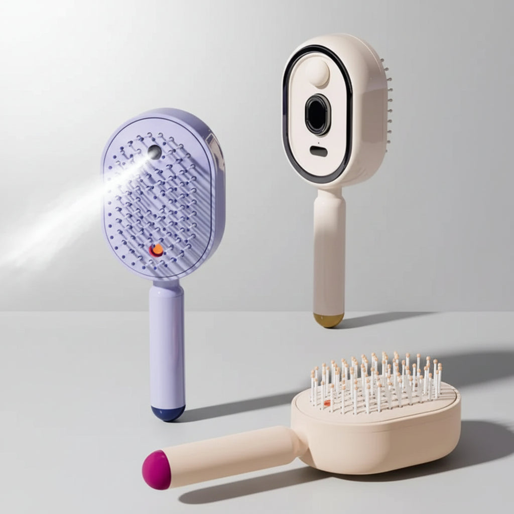 LUXEIT™ 3-in-1 Scalp Massage Comb | Mist, Massage & Detangle