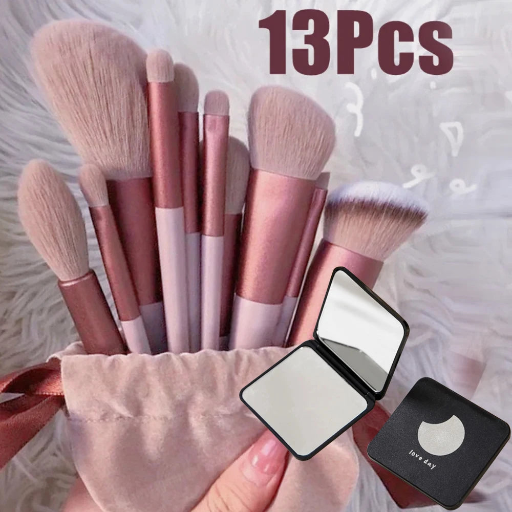 13Pcs Makeup Brush Set Make Up Concealer Brush Blush Powder Brush Eye Shadow Highlighter Foundation Brush Cosmetic Beauty Tools