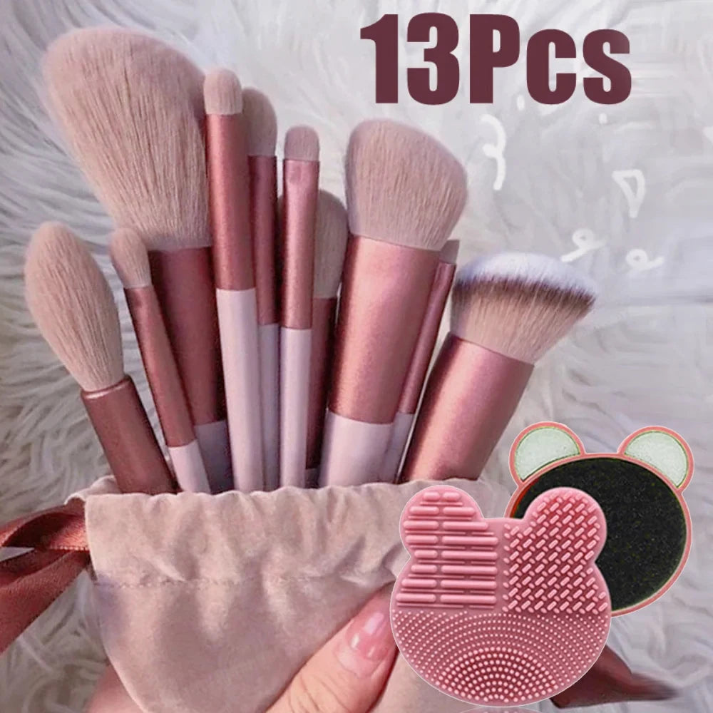 13Pcs Makeup Brush Set Make Up Concealer Brush Blush Powder Brush Eye Shadow Highlighter Foundation Brush Cosmetic Beauty Tools