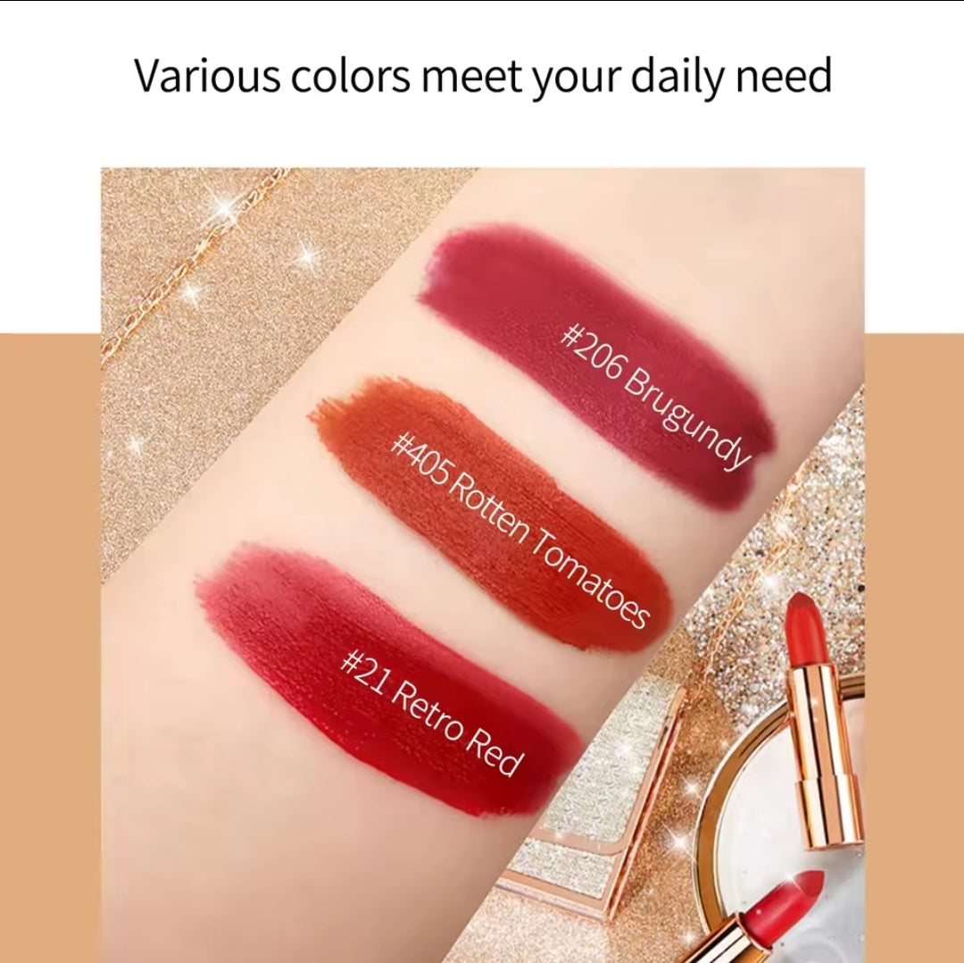 Matte Lipstick Set – 3 Colors | Waterproof & Long Lasting